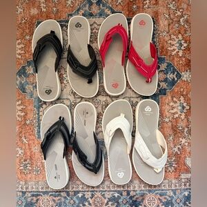 Women’s Clark Cloudstepper size 10 Bundle Black x 2, Bright Pink, White